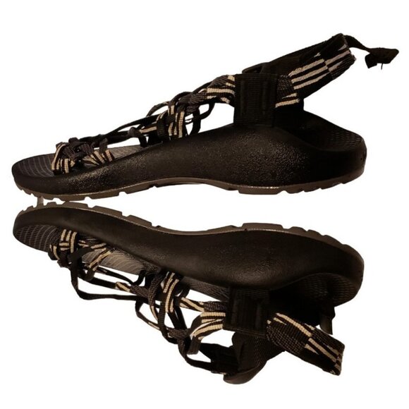 Chaco ZX/3 Zx3 Classic Scatter J106592 Black/White Sport Sandals Womens Size 7 - Picture 3 of 6